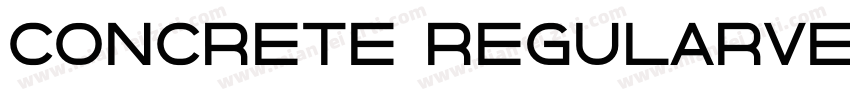 Concrete RegularVer字体转换